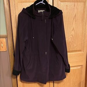 Croft & Barrow Women's Dark Purple Winter Coat XL